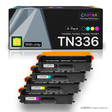 Brother TN336 Toner Cartridge Set (4 - Pack) With Smart Chips - Cartra