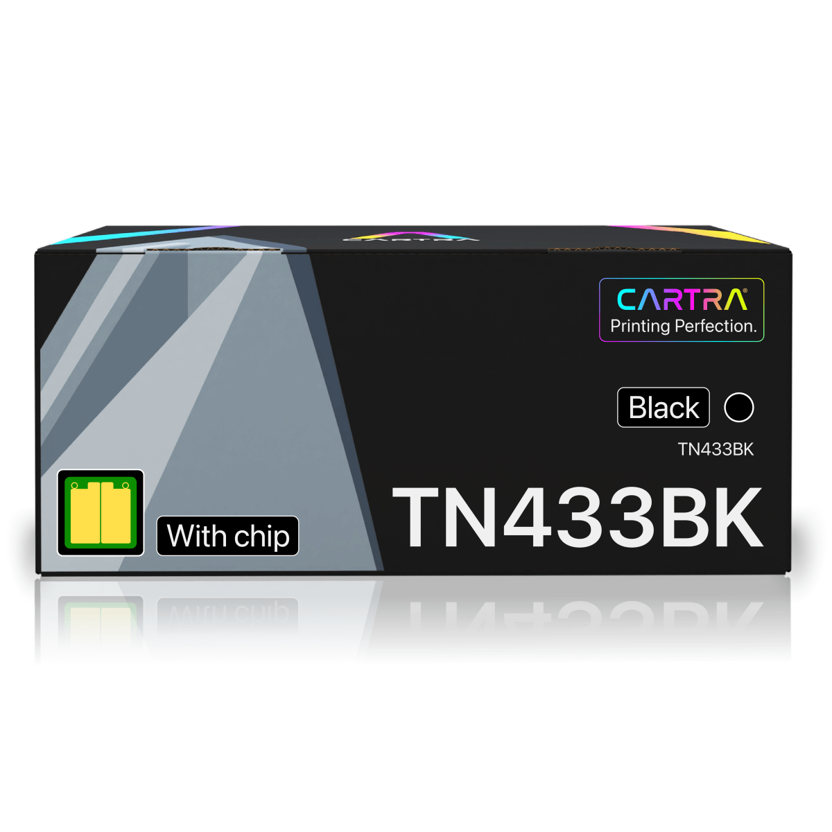 Brother TN433 Black Toner Cartridge With Smart Chip (TN433BK) - Cartra