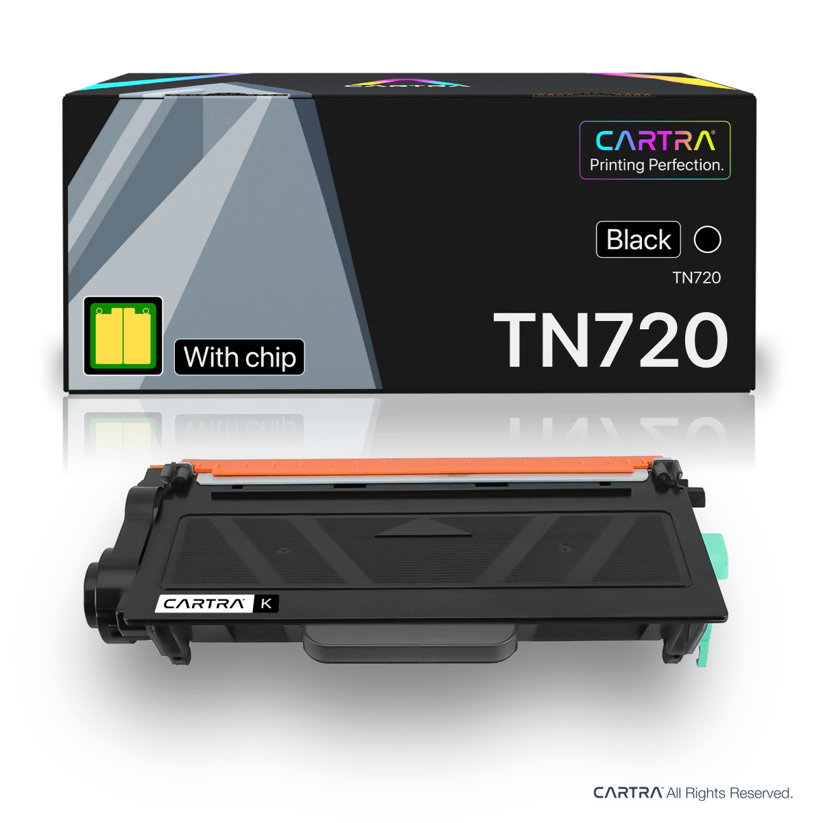 Brother TN720 Black Toner Cartridge With Smart Chip (TN720) - Cartra