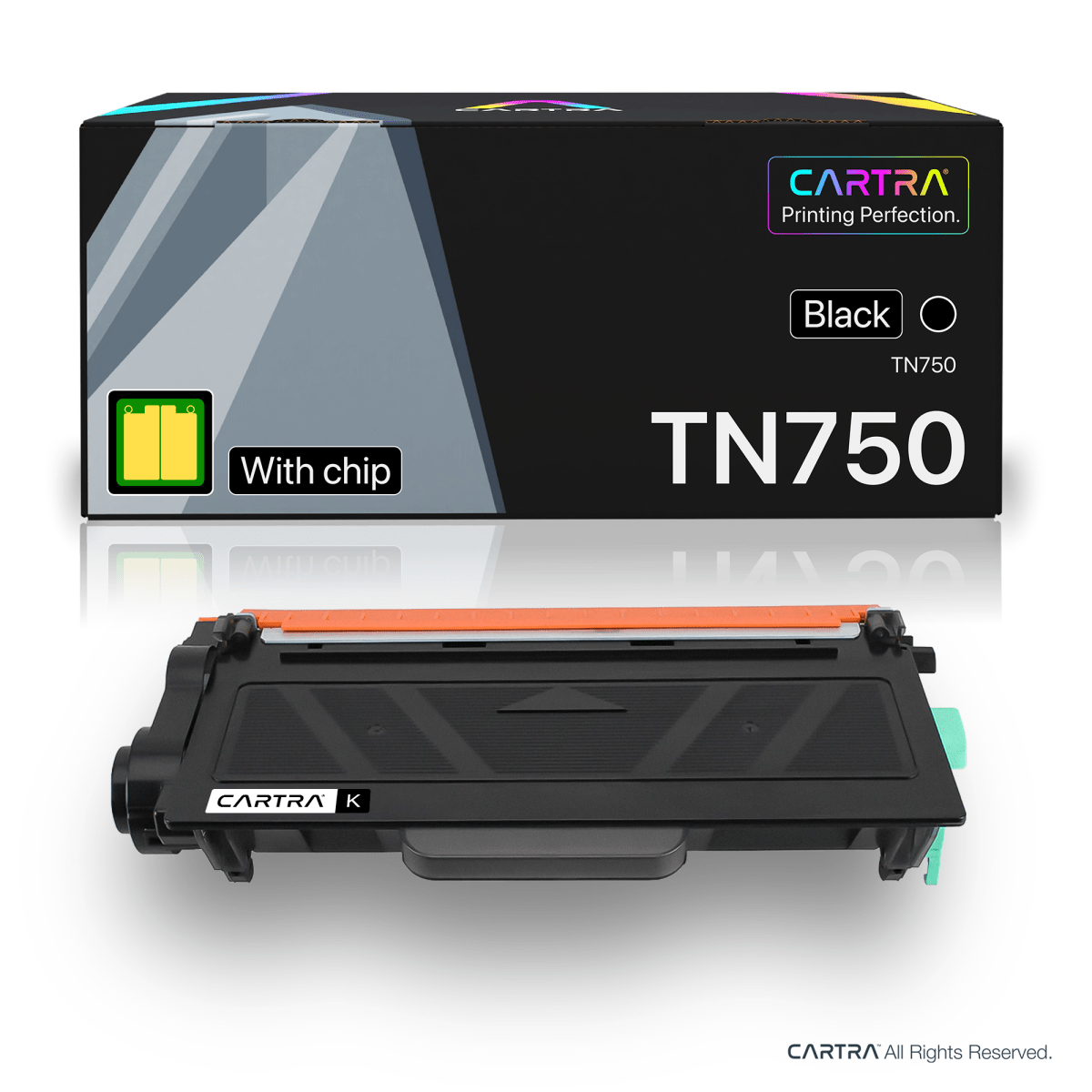 Brother TN750 Black Toner Cartridge With Smart Chip (TN750) - Cartra
