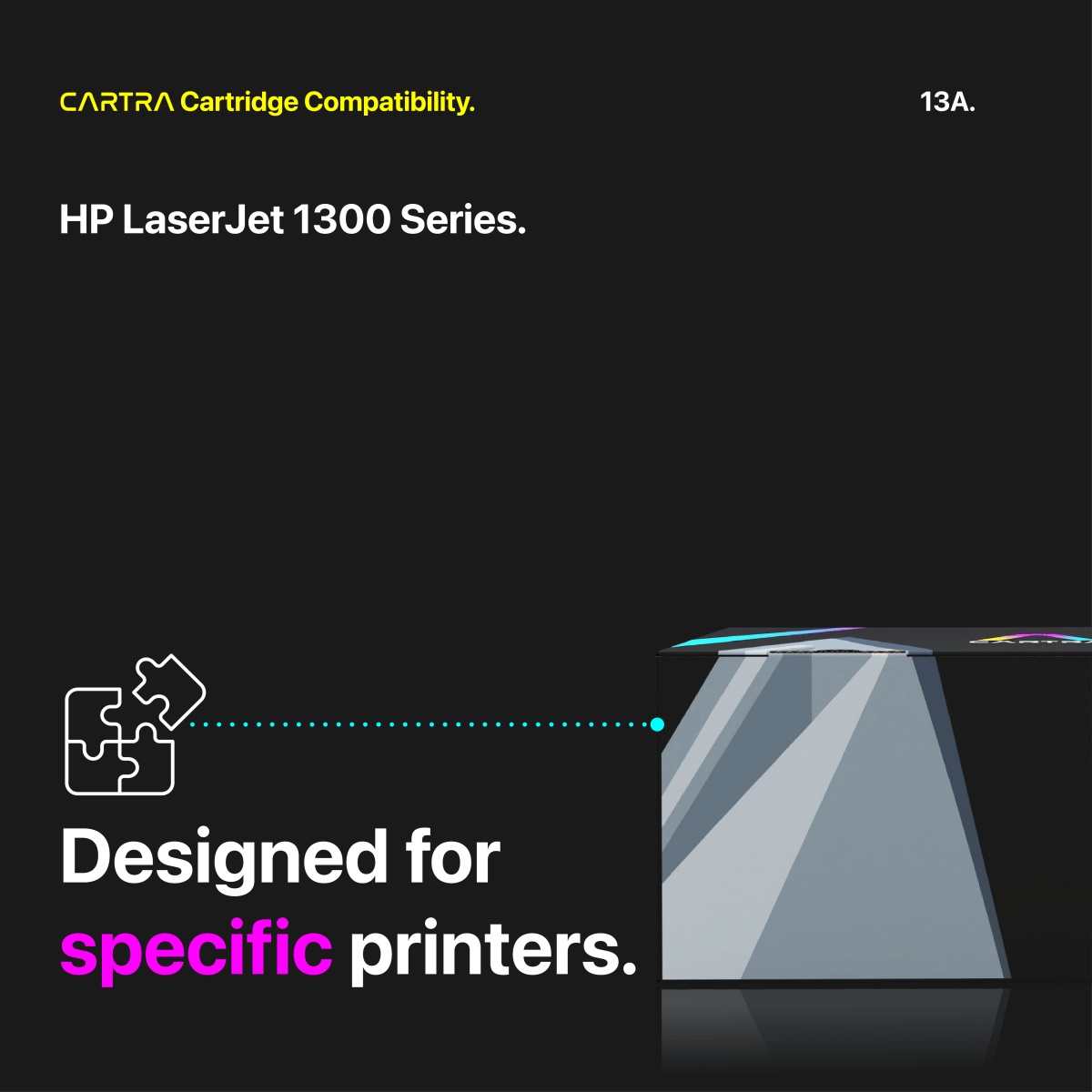 HP 13A Black Toner Cartridge With Smart Chip (Q2613A) - Cartra