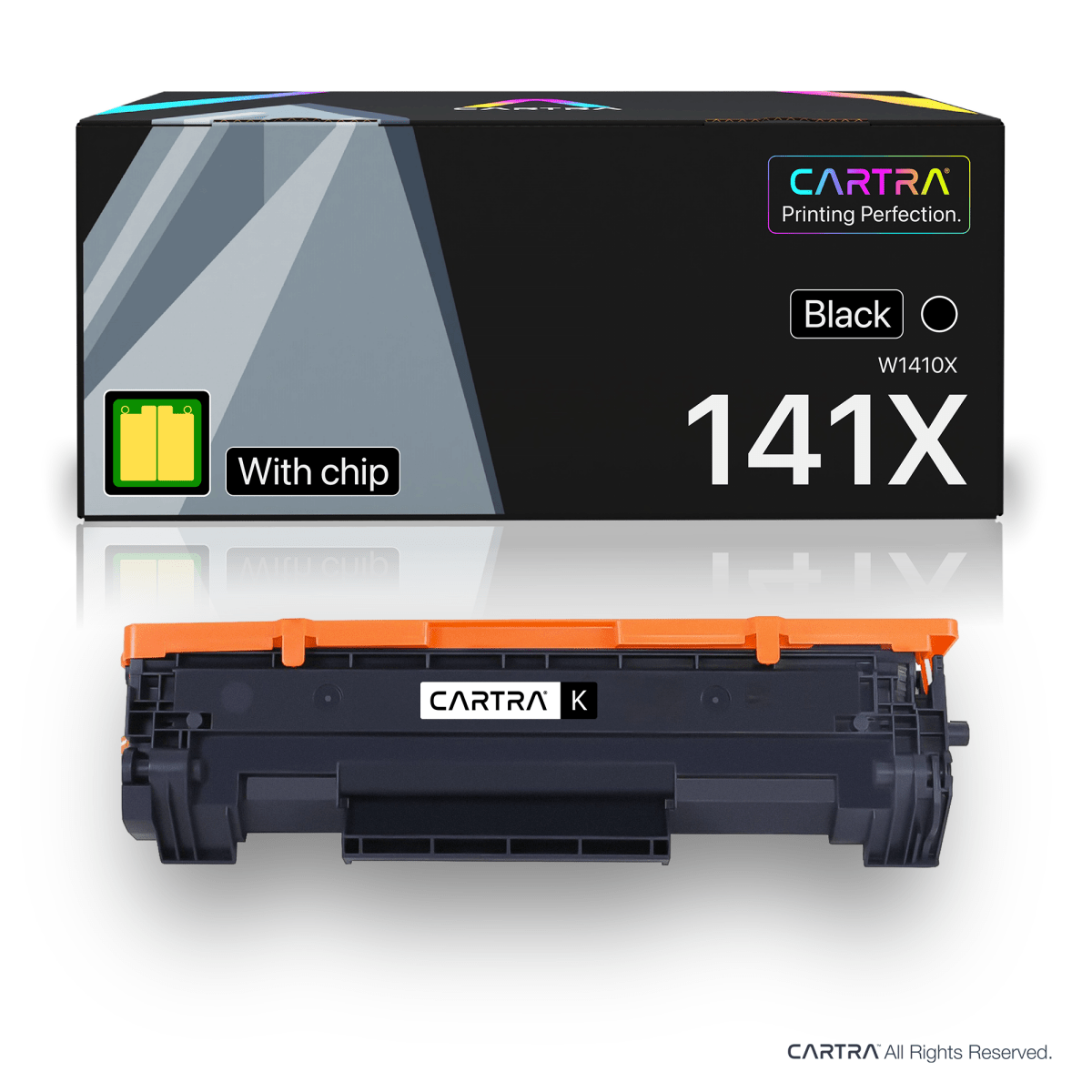 HP 141X Black High Yield Toner Cartridge With Smart Chip (W1410X) - Cartra