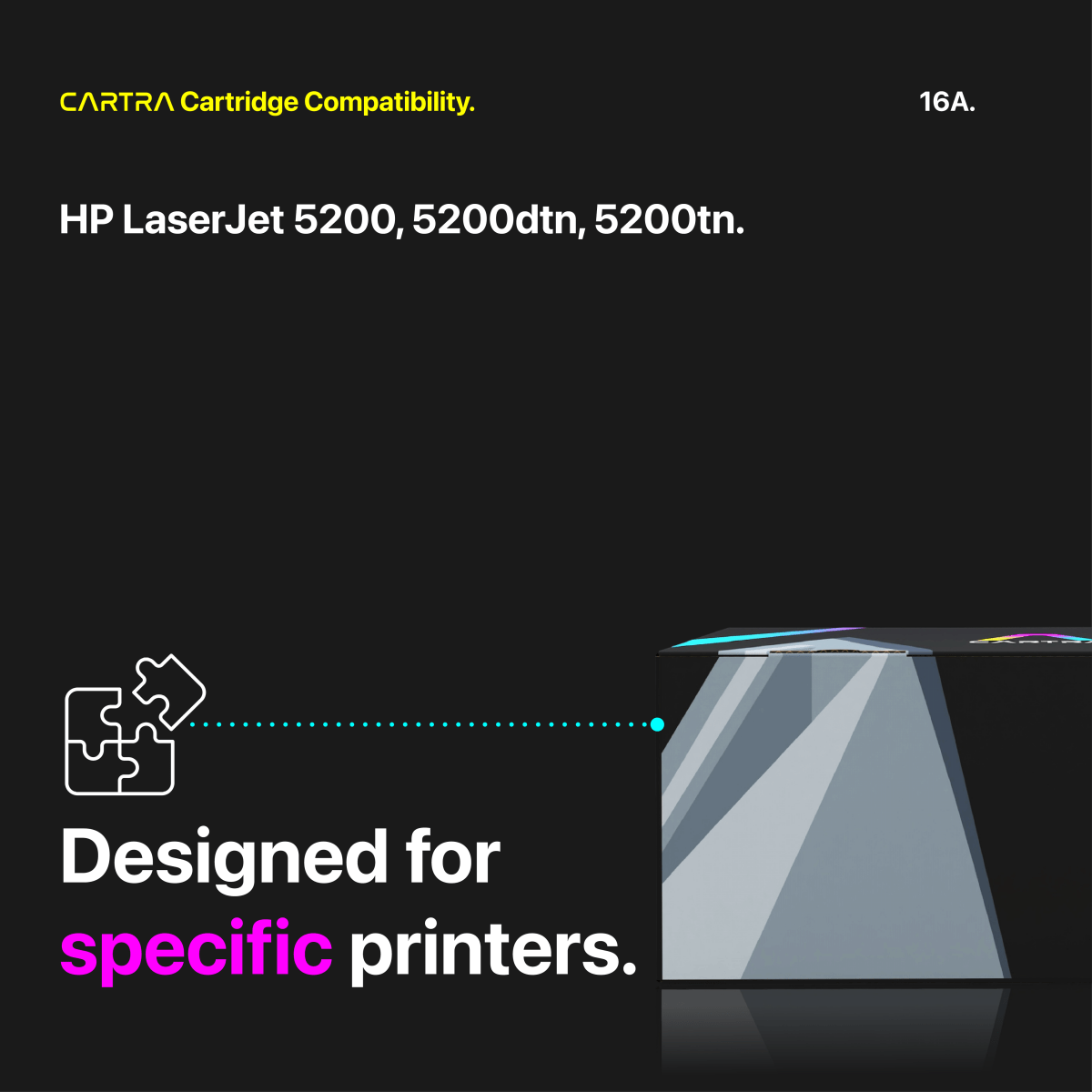HP 16A Black Toner Cartridge With Smart Chip (Q7516A) - Cartra
