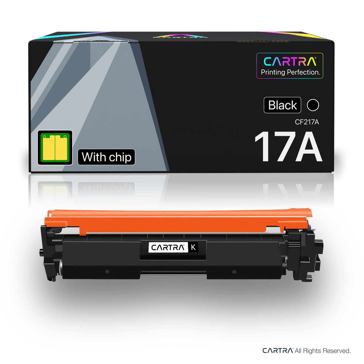 HP 17A Black Toner Cartridge With Smart Chip (CF217A) - Cartra