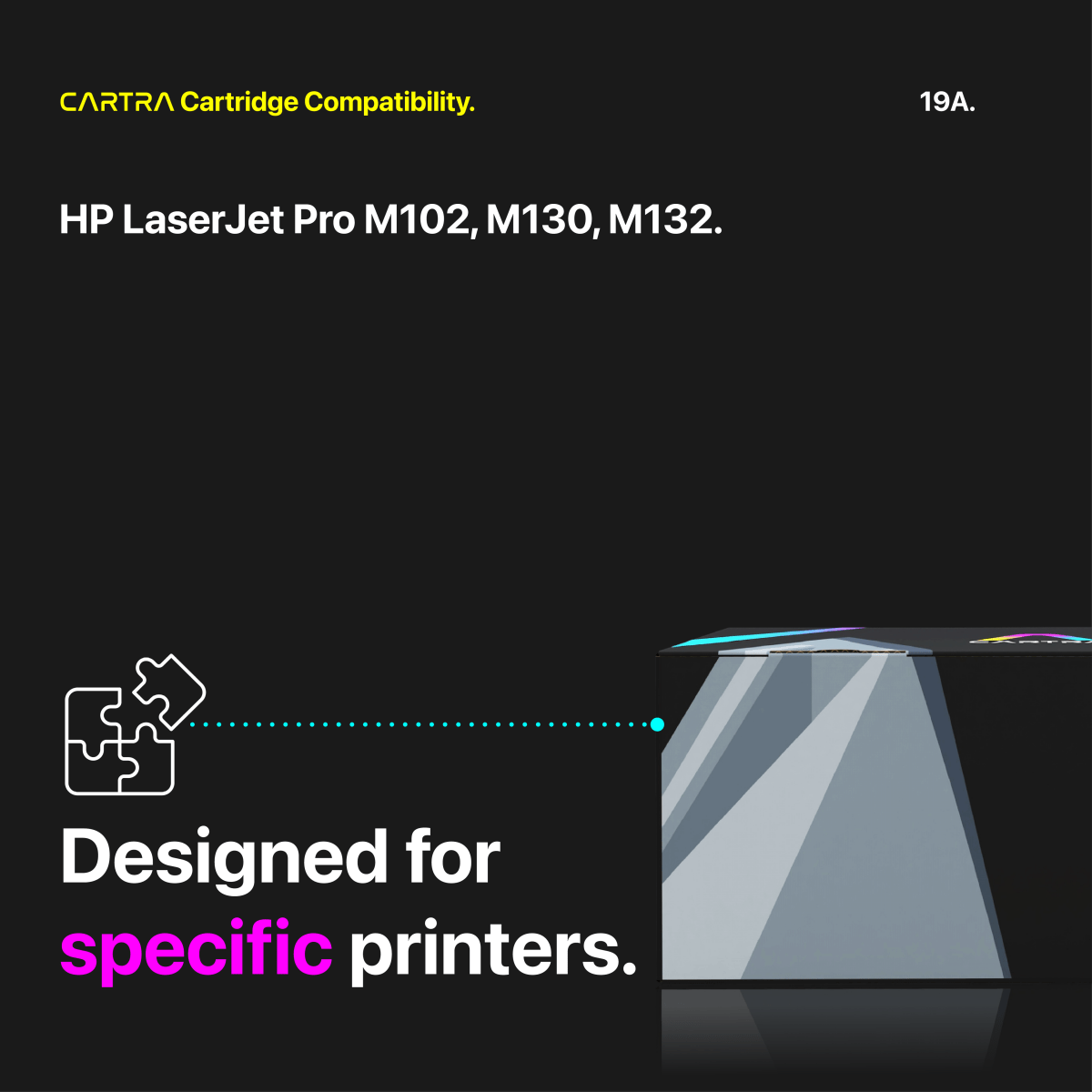 HP 19A Black Toner Cartridge With Smart Chip (CF219A) - Cartra