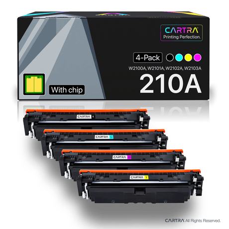 HP 210A Toner Cartridge Set (4 - Pack) With Smart Chips - Cartra