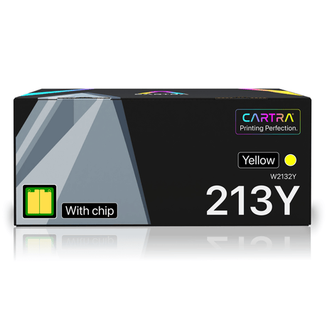 HP 213Y Yellow Toner Cartridge With Smart Chip (W2132Y) - Cartra