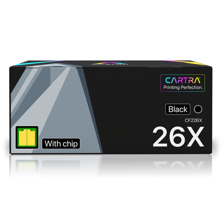HP 26X Black High Yield Toner Cartridge With Smart Chip (CF226X) - Cartra