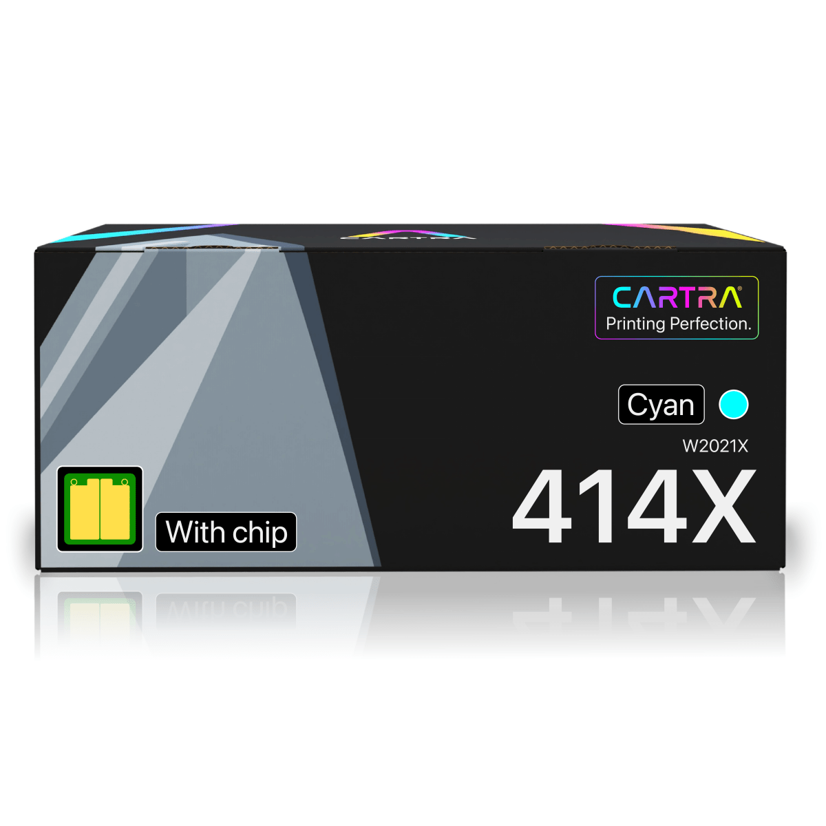 HP 414X Cyan High Yield Toner Cartridge With Smart Chip (W2021X) - Cartra