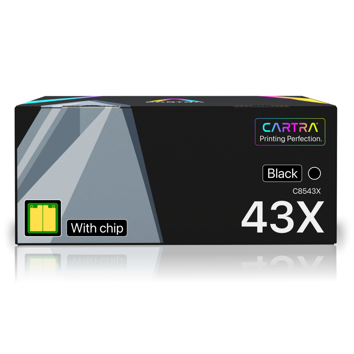 HP 43X Black High Yield Toner Cartridge With Smart Chip (C8543X) - Cartra