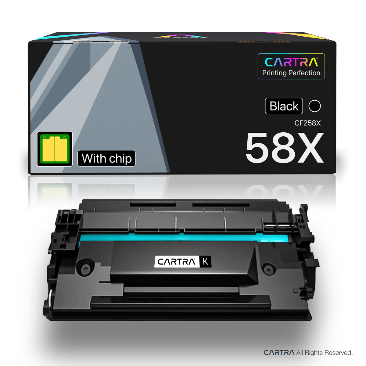 HP 58X Black High Yield Toner Cartridge With Smart Chip (CF258X) - Cartra