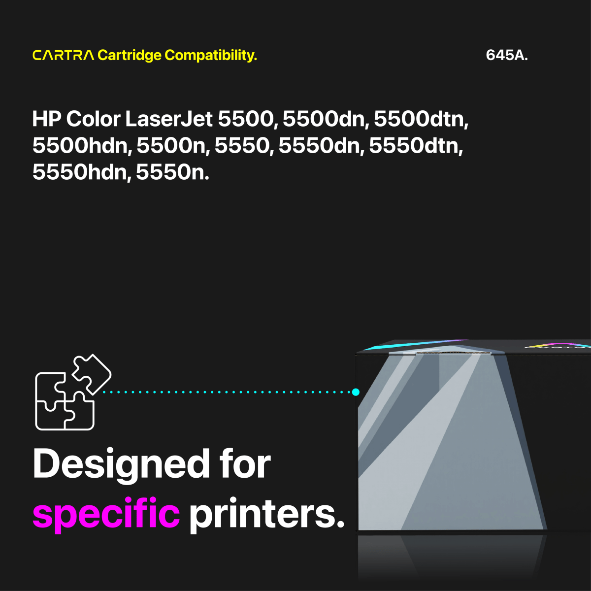 HP 645A Toner Cartridge Set (4 - Pack) With Smart Chips - Cartra