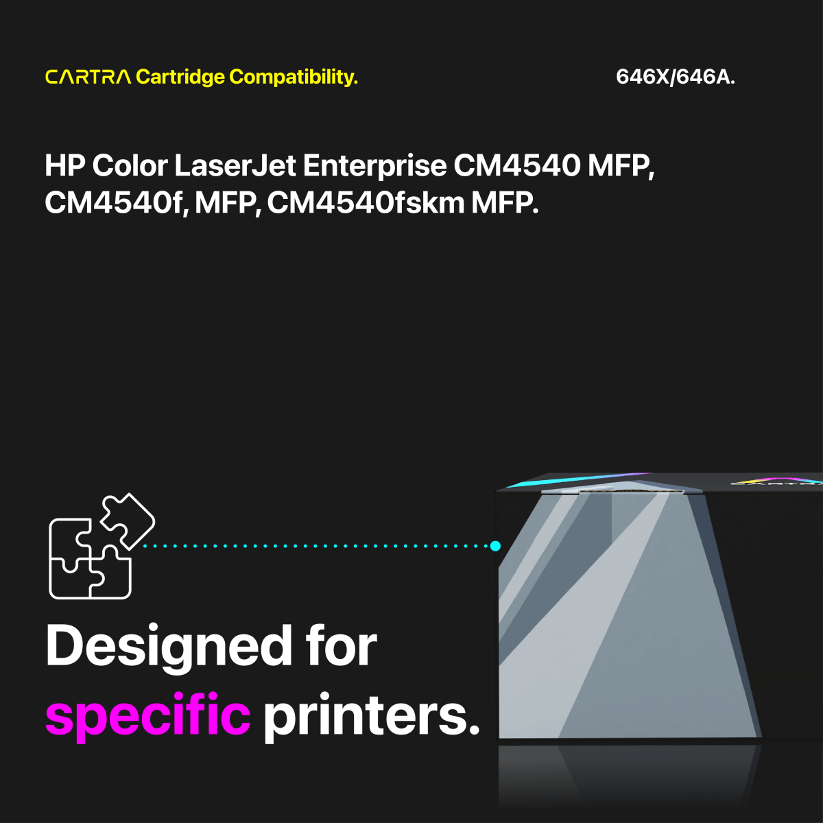 HP 646X/646A Toner Cartridge Set (4 - Pack) With Smart Chips - Cartra