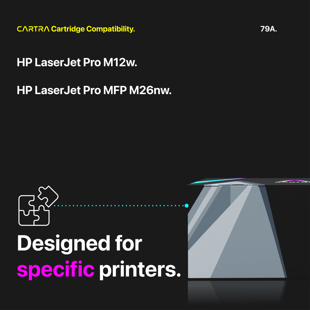 HP 79A Black Toner Cartridge With Smart Chip (CF279A) - Cartra