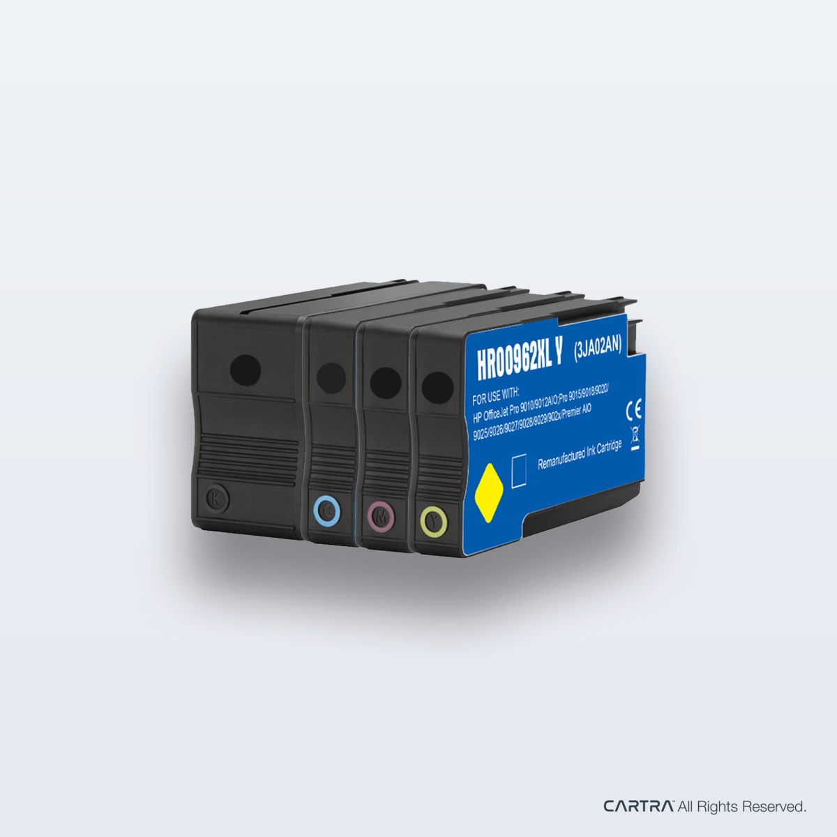 HP 962XL 4 - Pack High Yield Ink Cartridges - Cartra