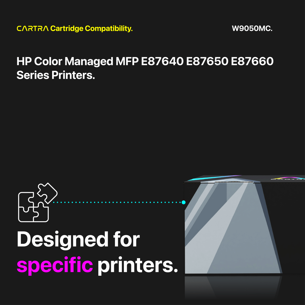 HP W9050MC Cyan Toner Cartridge With Smart Chip (W9051MC) - Cartra