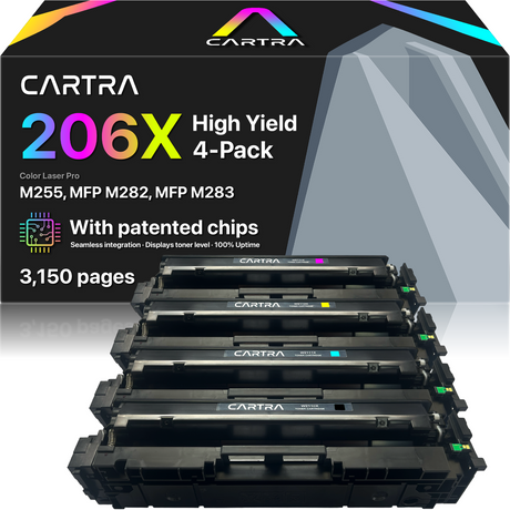 206X High Yield Toner Cartridge Set (4-Pack)