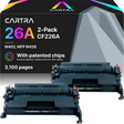 HP CF226A Black Toner Cartridge (2-Pack) 26A