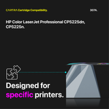 HP 307A Yellow Toner Cartridge With Smart Chip (CE742A) Printer Compatibility