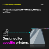 HP 312X Black High Yield Toner Cartridge With Smart Chip (CF380X) Printer Compatibility