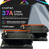 CF237A Black Toner Cartridge (2-Pack) With Smart Chips, 37A