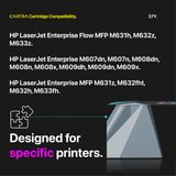 HP 37Y Black Toner Cartridge With Smart Chip (CF237Y) Printer Compatibility