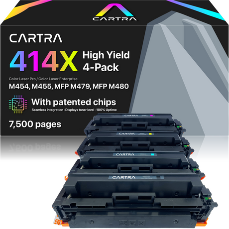 HP 414X High Yield Toner Cartridge Set (4-Pack)