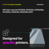 HP 504X/504A Toner Cartridge Set (4-Pack) With Smart Chips Printer Compatibility