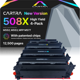 508X High Yield Toner Cartridge Set (4-Pack) With Smart Chips