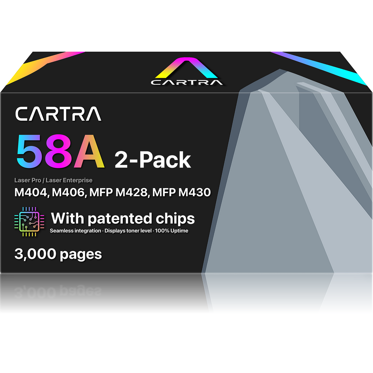 HP CF258A Black Toner Cartridge (2-Pack) 58A