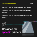 HP 652A Black Toner Cartridge With Smart Chip (CF320A) Printer Compatibility