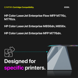 HP 659X High Yield Toner Cartridge Set (4-Pack) With Smart Chips Printer Compatibility