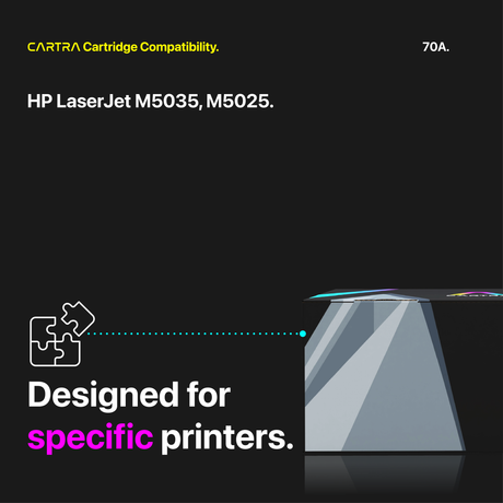 HP 70A Black Toner Cartridge With Smart Chip (Q7570A) Printer Compatibility