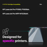 HP 78A Black Toner Cartridge With Smart Chip (CE278A) Printer Compatibility