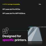 HP 79A Black Toner Cartridge With Smart Chip (CF279A) Printer Compatibility