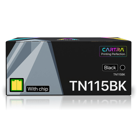 Brother TN115 Black Toner Cartridge With Smart Chip (TN115BK) - Cartra