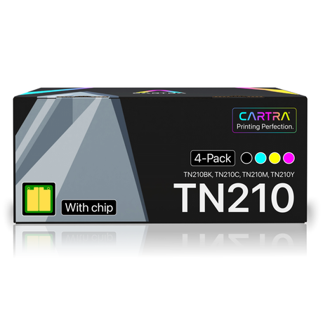 Brother TN210 Toner Cartridge Set (4-Pack) With Smart Chips