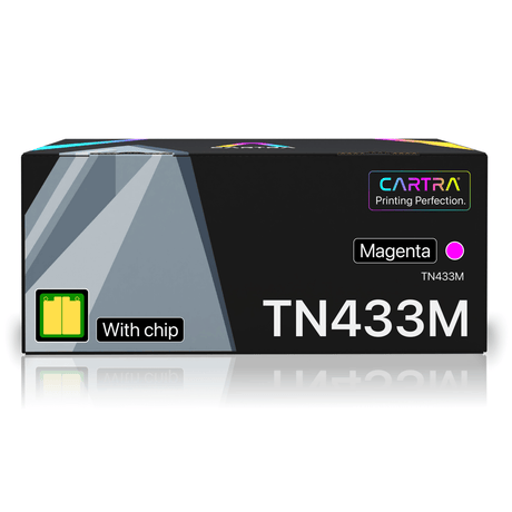 Brother TN433 Magenta Toner Cartridge With Smart Chip (TN433M) - Cartra