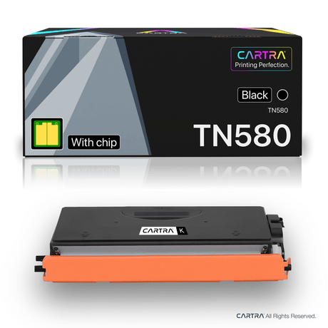 Brother TN580 Black Toner Cartridge With Smart Chip (TN580) - Cartra