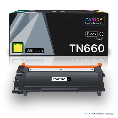 Brother TN660 Black Toner Cartridge With Smart Chip (TN660) - Cartra