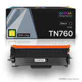 Brother TN760 Black Toner Cartridge With Smart Chip (TN760) - Cartra