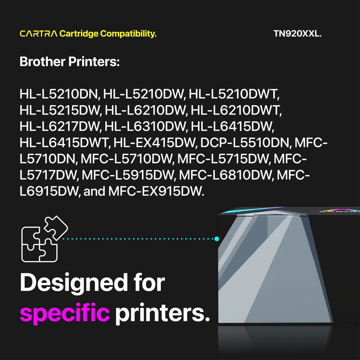 Brother TN920XXL Black Toner Cartridge With Smart Chip (TN920XXL) - Cartra