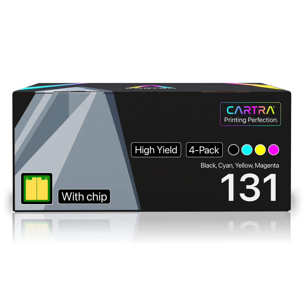 Canon 131 Series 4-Pack High Yield Toner Cartridge Set (Black, Cyan, Yellow, Magenta)