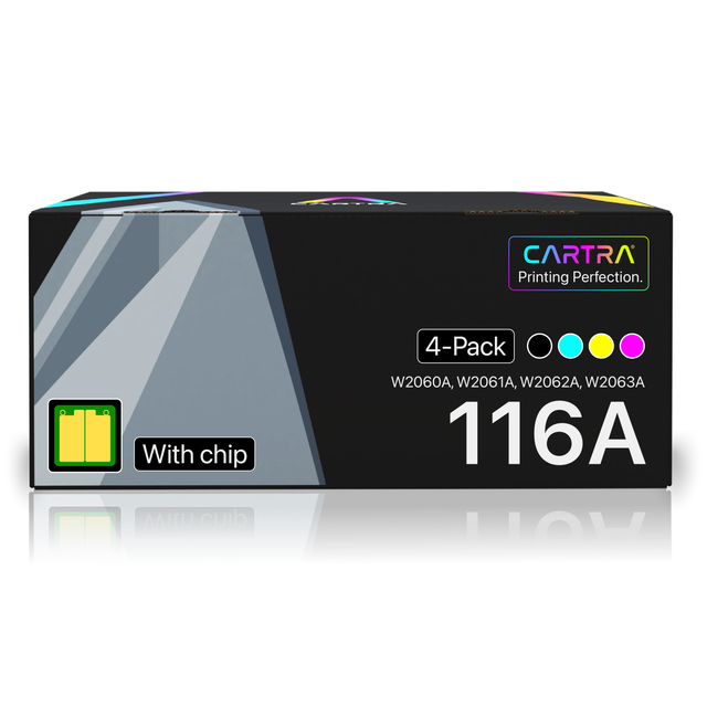 HP 116A Toner Cartridge Set (4-Pack) With Smart Chips