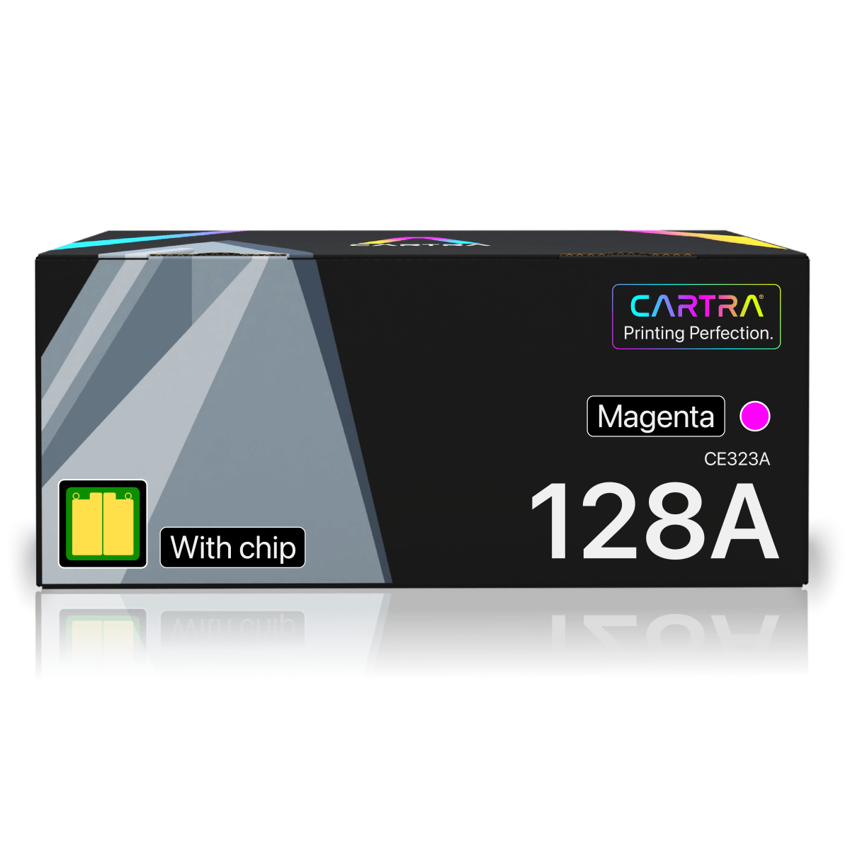 HP 128A Magenta Toner Cartridge With Smart Chip (CE323A) - Cartra