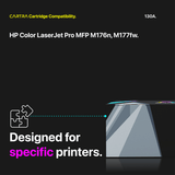 HP 130A Yellow Toner Cartridge With Smart Chip (CF352A) - Cartra