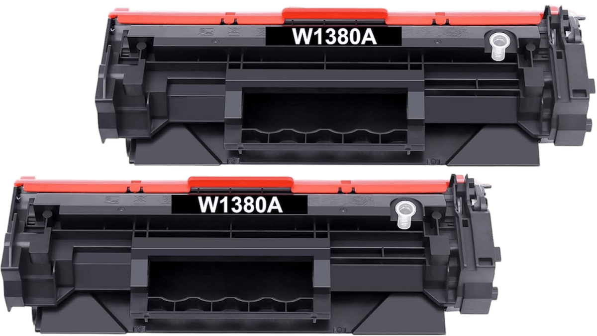 HP 138A Black Toner Cartridge (2 - Pack) With Smart Chips (W1380A) - Cartra