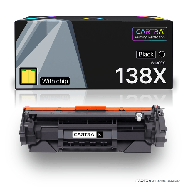 HP 138X Black High Yield Toner Cartridge With Smart Chip (W1380X) - Cartra