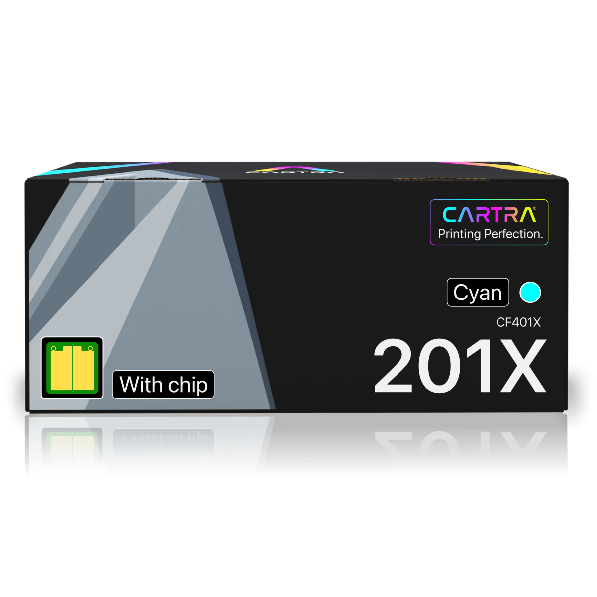 HP 201X Cyan High Yield Toner Cartridge With Smart Chip (CF401X) - Cartra