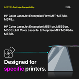 HP 212A Cyan Toner Cartridge With Smart Chip (W2121A) - Cartra